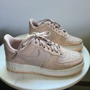 Rose Gold Nike Air Force Ones
